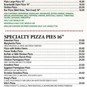 Pizza & Specialty Pizza